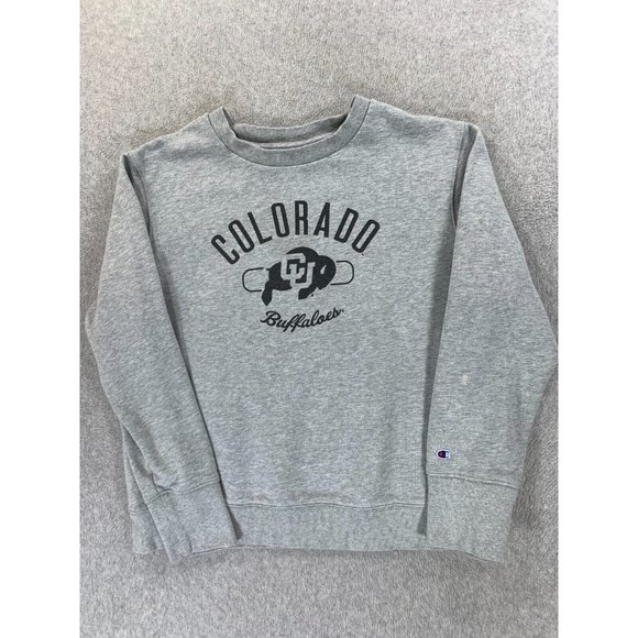 Colorado Buffaloes Champion Campus Crew Sweatshirt (Women's XL) Gray - Picture 1 of 12